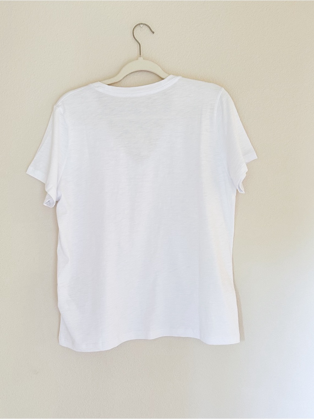 Madewell The Easy V-Neck Tee in Soft Slub White XL - Picture 9 of 9